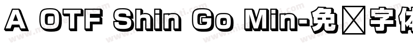 A OTF Shin Go Min字体转换